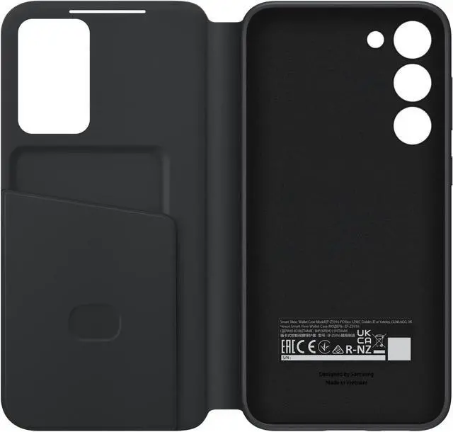 Alt view image 3 of 5 - Samsung S-View Wallet Case Black - Samsung Galaxy S23