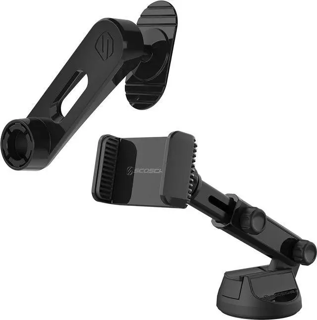 Alt view image 3 of 5 - Scosche Car Mount Extendo/Swing-Arm 2-in-1 Telescoping Mount Kit Black