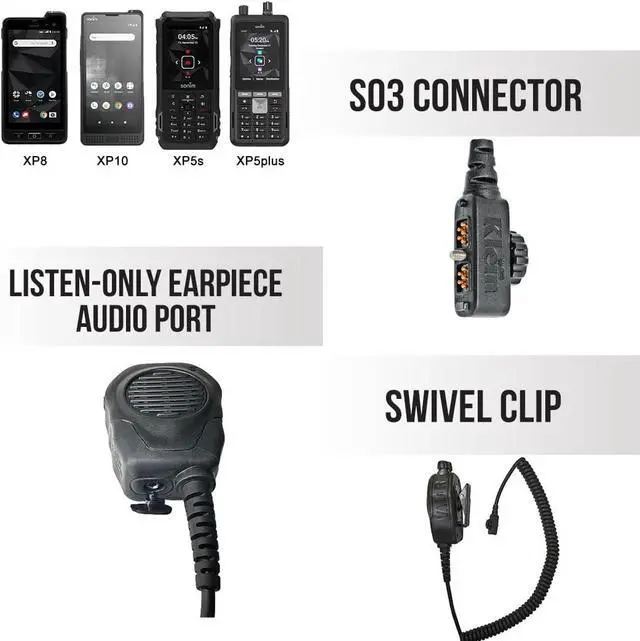 Alt view image 2 of 6 - Klein VALOR Remote Speaker Microphone - XP5s and XP8