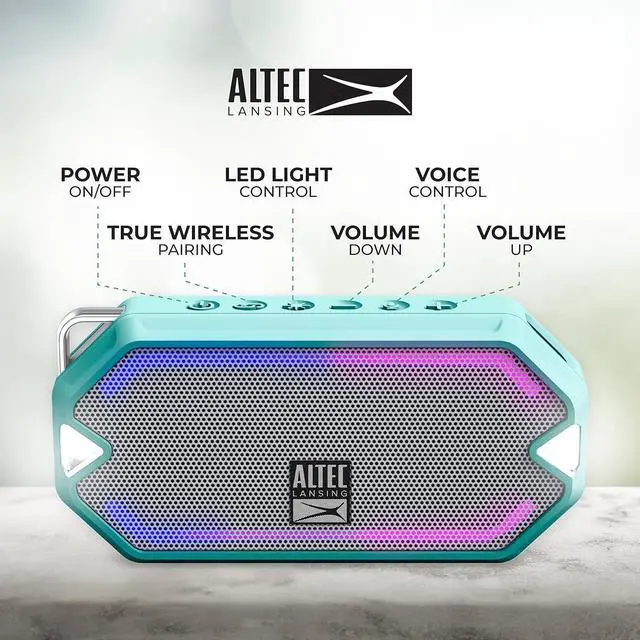 Alt view image 4 of 6 - Altec Lansing HydraMini Waterproof Bluetooth Speaker