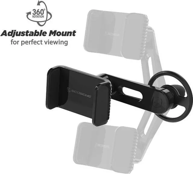 Alt view image 5 of 6 - Scosche VP2M-SP Universal Freeflow Vent Mount cell Phone Holder  Vent clips for Mobile Device  Portable, Adjustable 360 Mount