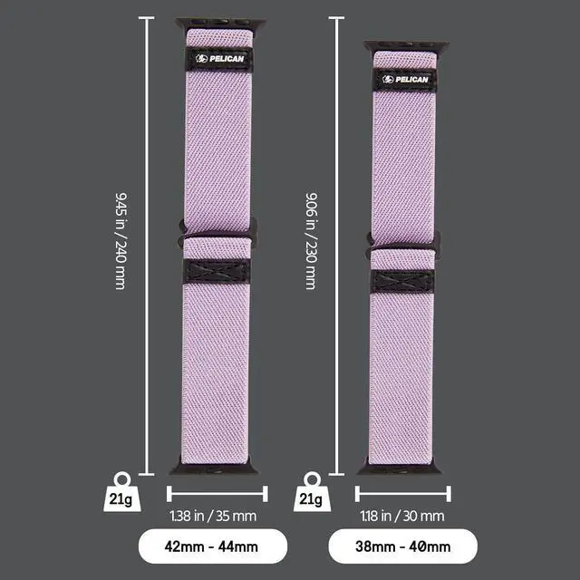 Main image of Case-Mate Pelican Apple Watch Band for Series 1,2,3,4,5 | 38-40mm | Color: Mauve Purple