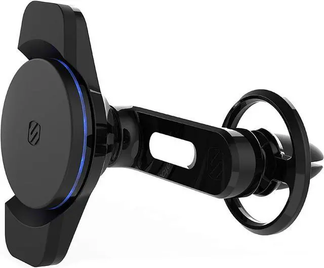 Alt view image 3 of 5 - Scosche Magic Mount Charge Vent Wireless Charging Magnetic Mount Black