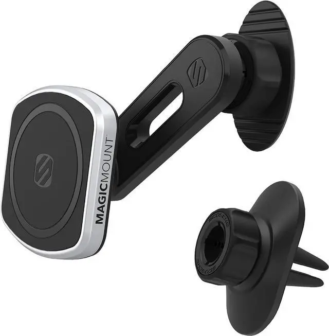 Main image of Scosche MagicMount Pro 4-In-1 Dash/Vent Magnetic Phone Mount Kit Black