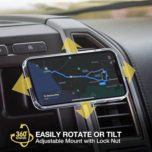 Alt view image 4 of 5 - Scosche MagicMount Pro 4-In-1 Dash/Vent Magnetic Phone Mount Kit Black