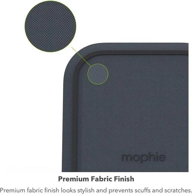 Alt view image 5 of 5 - Mophie 15 Watt Wireless Charging Stand For Apple & Samsung Black
