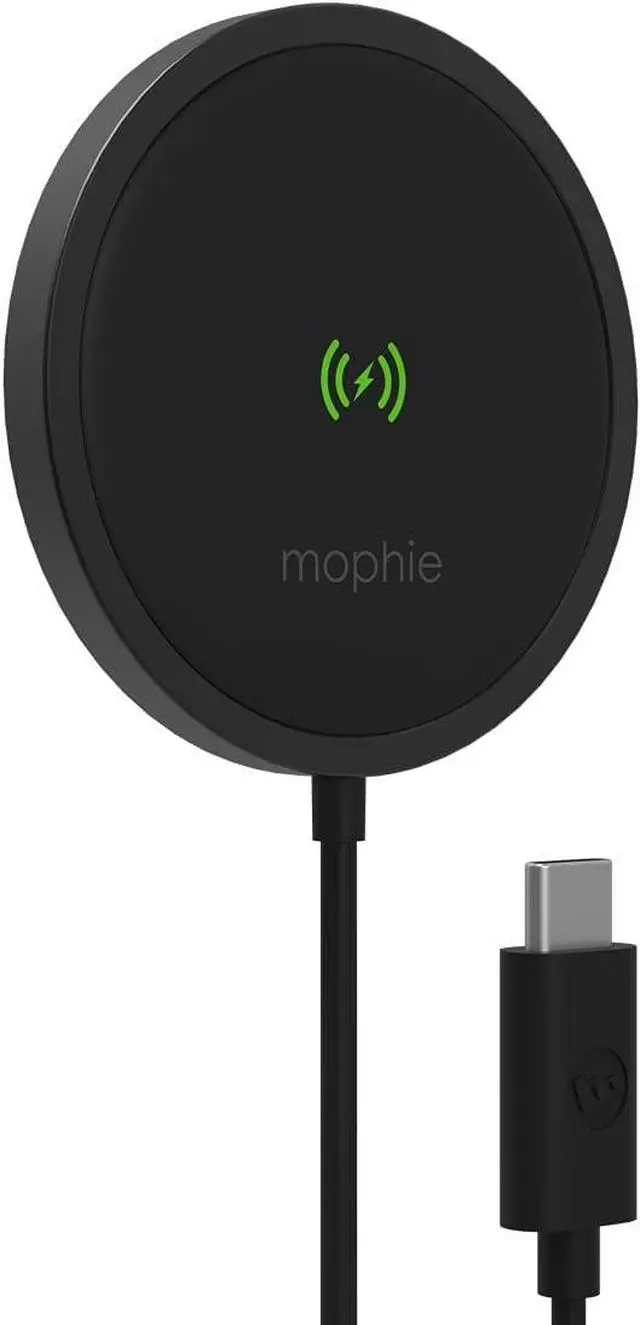 Alt view image 4 of 5 - Mophie Snap+ 15W Fast Charge Wireless Charger with MagSafe Compatibility - Color: Black