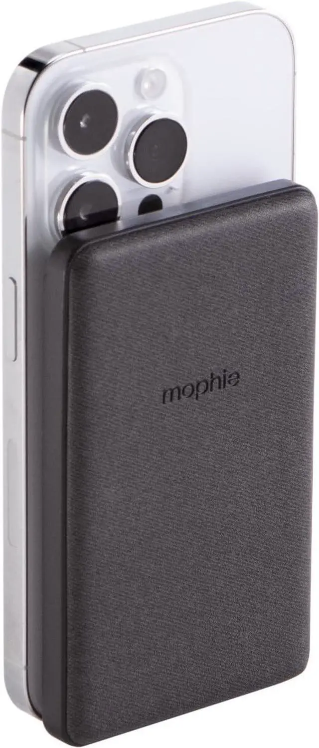 Main image of mophie - Snap+ Juice Pack Mini 5,000 mAh Portable Charger with MagSafe Compatibility - Black