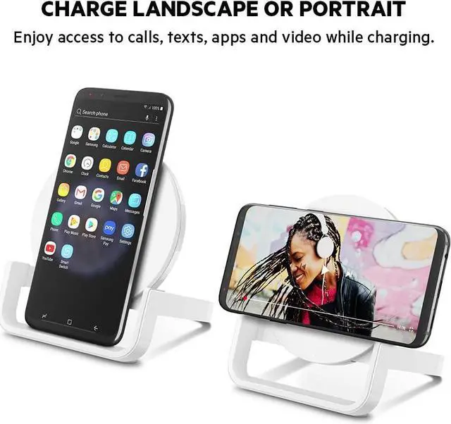 Alt view image 4 of 5 - Belkin Boost Up Wireless Charging Stand 10W White