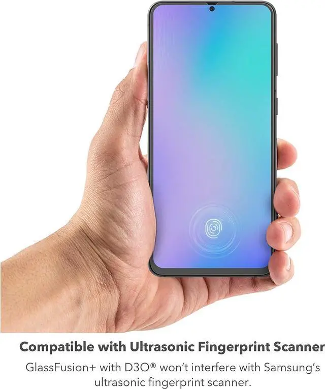 Main image of ZAGG InvisibleShield GlassFusion+ with D3O - Hybrid Glass with D3O - Made for Samsung Galaxy S21+ (6.7") - Case Friendly