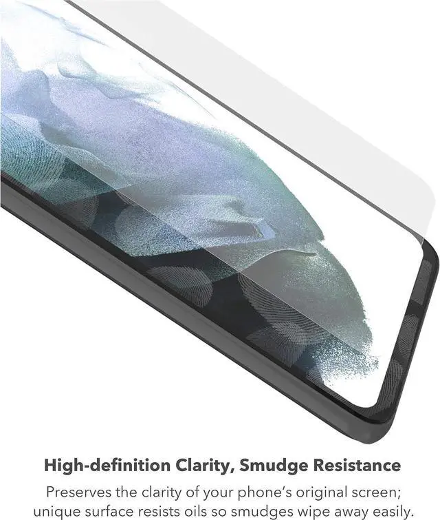 Alt view image 5 of 5 - ZAGG InvisibleShield GlassFusion+ with D3O - Hybrid Glass with D3O - Made for Samsung Galaxy S21+ (6.7") - Case Friendly