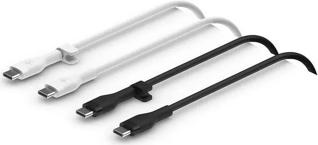 Main image of Belkin Boost Charge Flex 2pack Black and White USB-C Cable Bundle