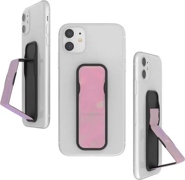 Main image of CLCKR Stand & Grip Phone Grip Holograph Pink