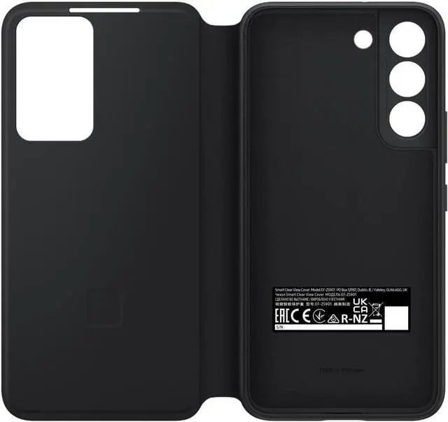 Main image of Samsung S-View Flip Cover Black - Samsung Galaxy S22