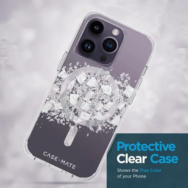 Alt view image 2 of 5 - Case-Mate Karat Touch of Pearl with MagSafe Case - iPhone 14 Pro