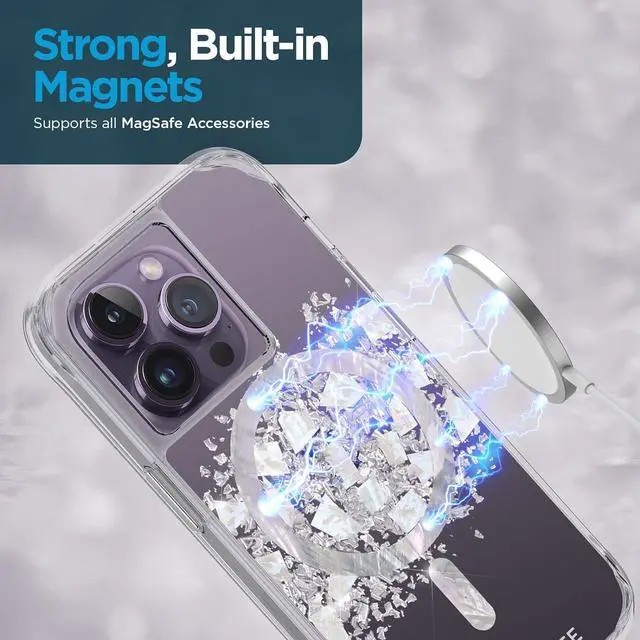 Alt view image 5 of 5 - Case-Mate Karat Touch of Pearl with MagSafe Case - iPhone 14 Pro
