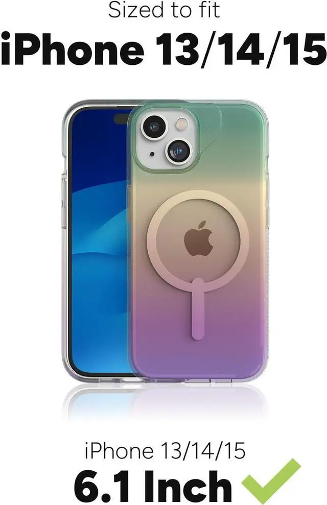 Alt view image 4 of 5 - Zagg Milan Snap Iridescent  Case - iPhone 15/14/13