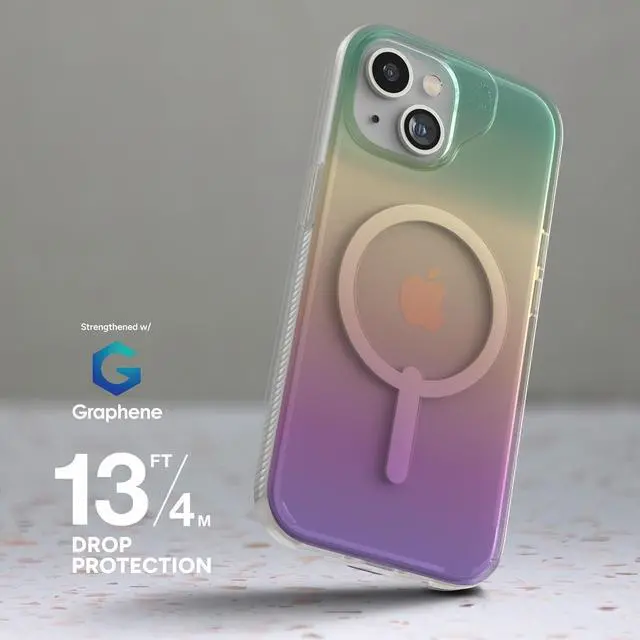 Alt view image 2 of 5 - Zagg Milan Snap Iridescent  Case - iPhone 15/14/13
