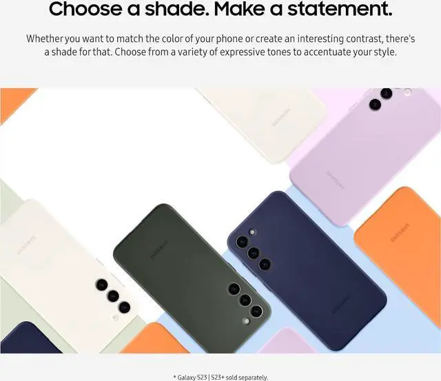 Alt view image 3 of 5 - SAMSUNG Galaxy S23+ Plus Silicone Phone Case, Protective Cover w/ Color Variety, Smooth Grip, Soft and Sleek Design, US Version, EF-PS916TVEGUS, Lavender