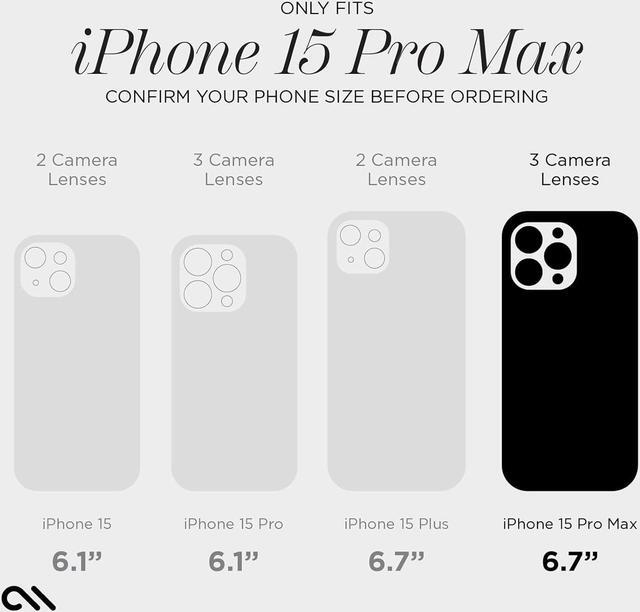 Alt view image 5 of 5 - Case-Mate iPhone 15 Pro Max Case - Twinkle Disco [12ft Drop Protection] [Compatible with MagSafe] Magnetic Cover with Cute Bling Sparkle for iPhone 15 Pro Max 6.7", Anti-Scratch, Shockproof, Slim