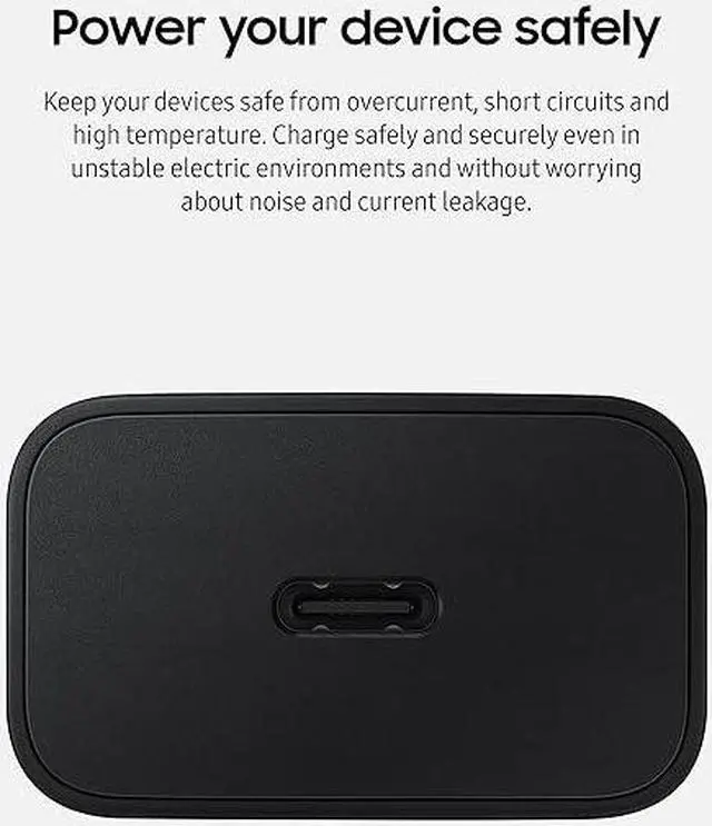 Main image of Samsung 15W Wall Charger Type C Only (Cable not Included), Black