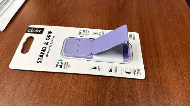 Main image of CLCKR Stand & Grip Phone Grip Purple