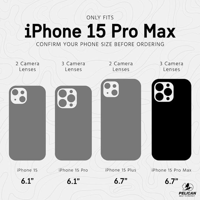 Alt view image 4 of 4 - Pelican Protector 6.7" Apple iPhone 15 Pro Max Case | Compatible with MagSafe | 16FT MIL-STD Drop Protection | Magnetic Charging Phone Cases for iPhone 15 Pro Max with Anti-Scratch Technology | Black