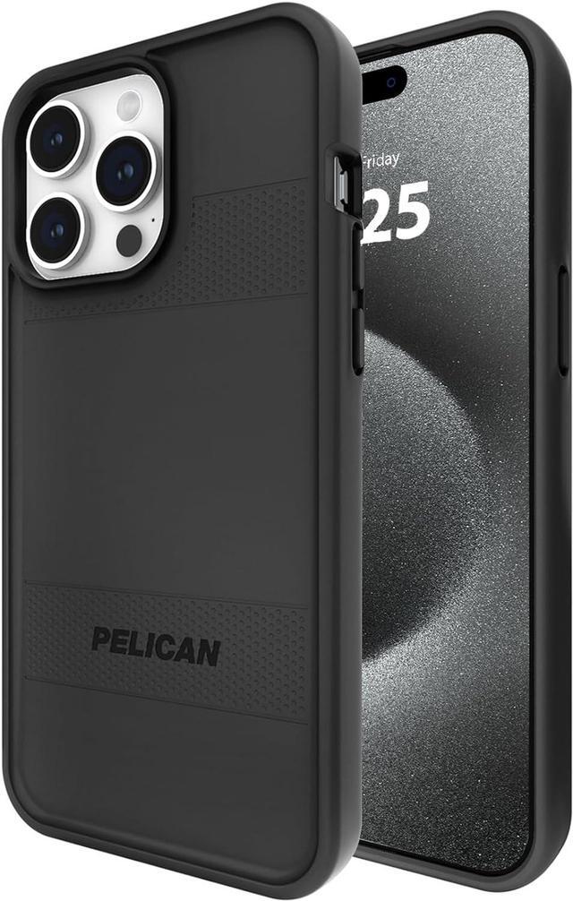 Alt view image 3 of 4 - Pelican Protector 6.7" Apple iPhone 15 Pro Max Case | Compatible with MagSafe | 16FT MIL-STD Drop Protection | Magnetic Charging Phone Cases for iPhone 15 Pro Max with Anti-Scratch Technology | Black