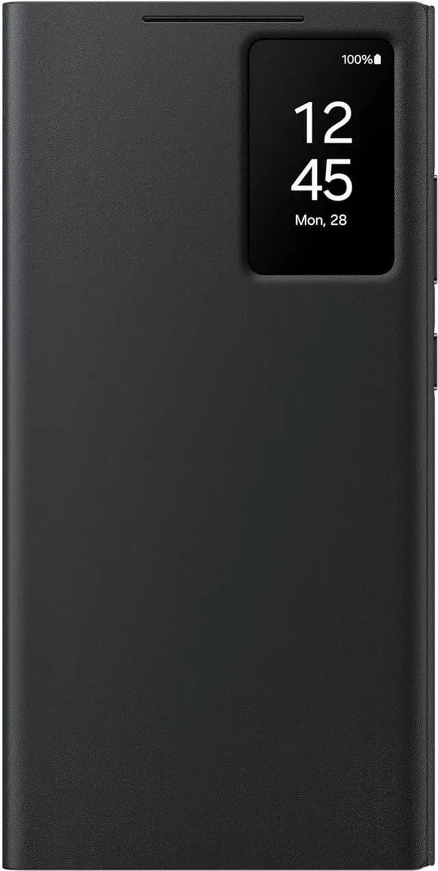 Alt view image 3 of 3 - SAMSUNG Galaxy S24 Ultra S-View Wallet Phone Case, Protective Cover with Smart Small Screen View, Finger Tap Control, Slim Design, Card Holder Pocket, US Version, EF-ZS928CBEGUS, Black