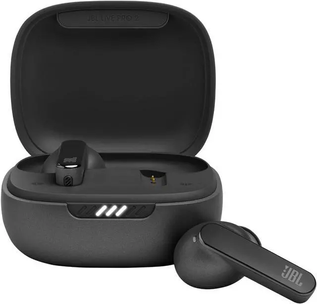 Alt view image 3 of 3 - JBL Live Pro TWS 2: 40 Hours of Playtime, True Adaptive Noise Cancelling, Smart Ambient, and Beamforming mics (Black), Small