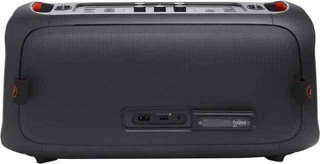 Alt view image 2 of 18 - JBL PartyBox On-The-Go Essential - Portable party speaker with built-in lights and wireless mic, Amazing Pro Sound, IPX4 splashproof protection, 6 hours of playtime, Convenient shoulder strap