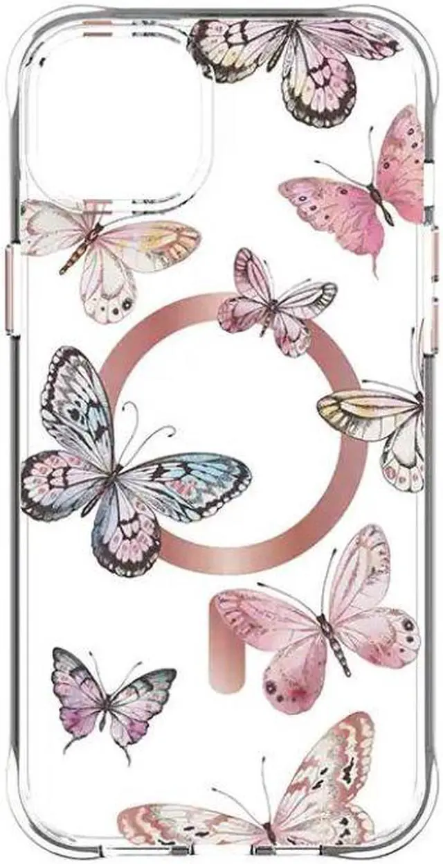 Main image of Body Glove Karma Case With Magsafe for iPhone 14 Plus / iPhone 6.7 2022 | Color: Pink Butterflies