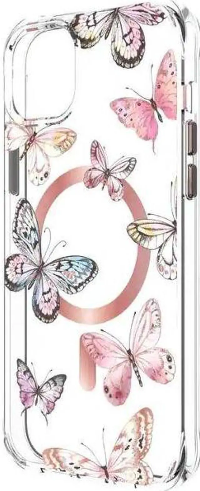Alt view image 2 of 3 - Body Glove Karma Case With Magsafe for iPhone 14 Plus / iPhone 6.7 2022 | Color: Pink Butterflies