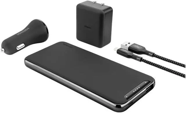 Alt view image 3 of 5 - Ubiolabs Shadow 6000mAh Bundle Wall/CLA/Lightning