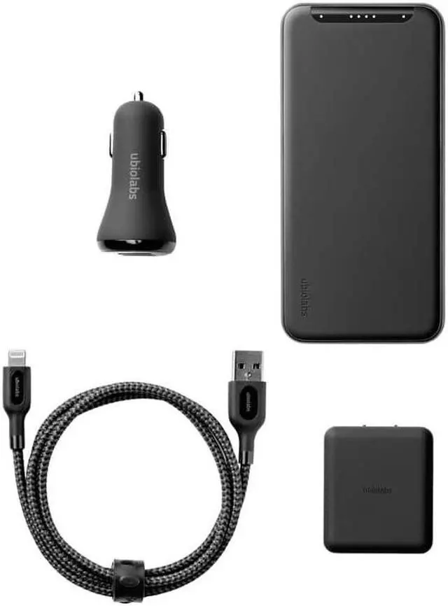 Alt view image 5 of 5 - Ubiolabs Shadow 6000mAh Bundle Wall/CLA/Lightning
