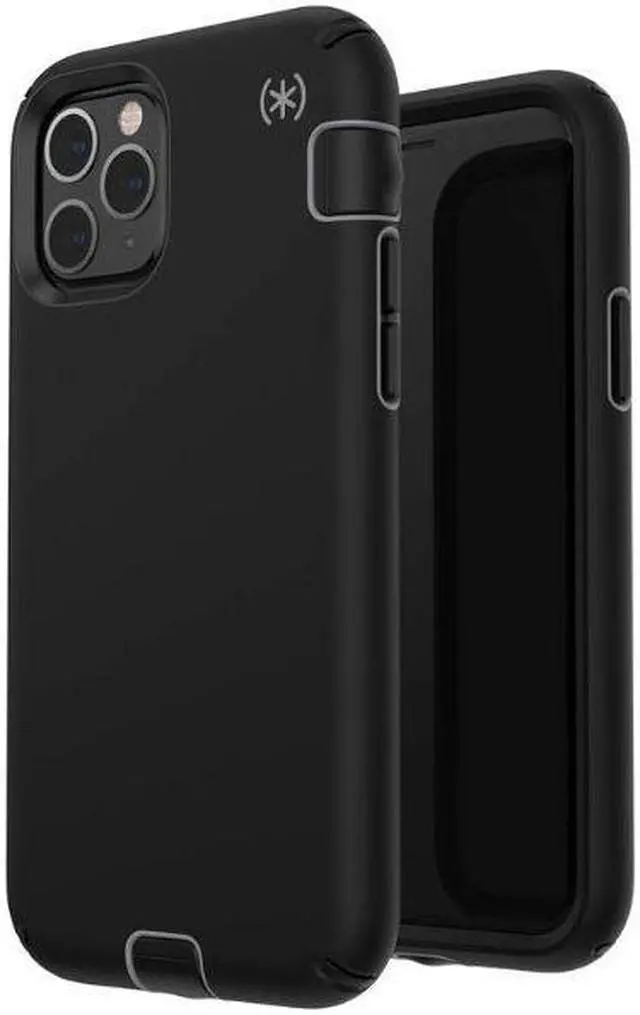 Alt view image 3 of 6 - Speck Presidio Sport Case for Apple iPhone 11 Pro - Black/Gunmetal - Grey/Black