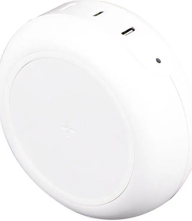 Main image of Tylt Multi Port 100W Power delivery Hub with Wireless charging (3USB-C + 1USB-A) Color l White