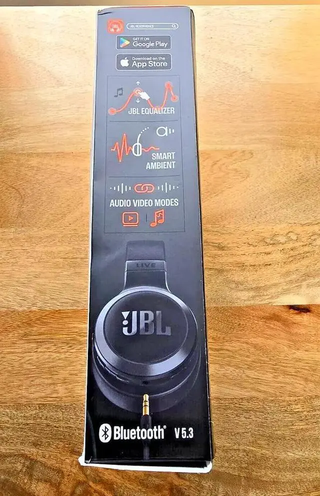 Alt view image 4 of 6 - JBL Live675NC On-Ear Wireless Headphones Adaptive Noise Cancelling by HARMAN 65H