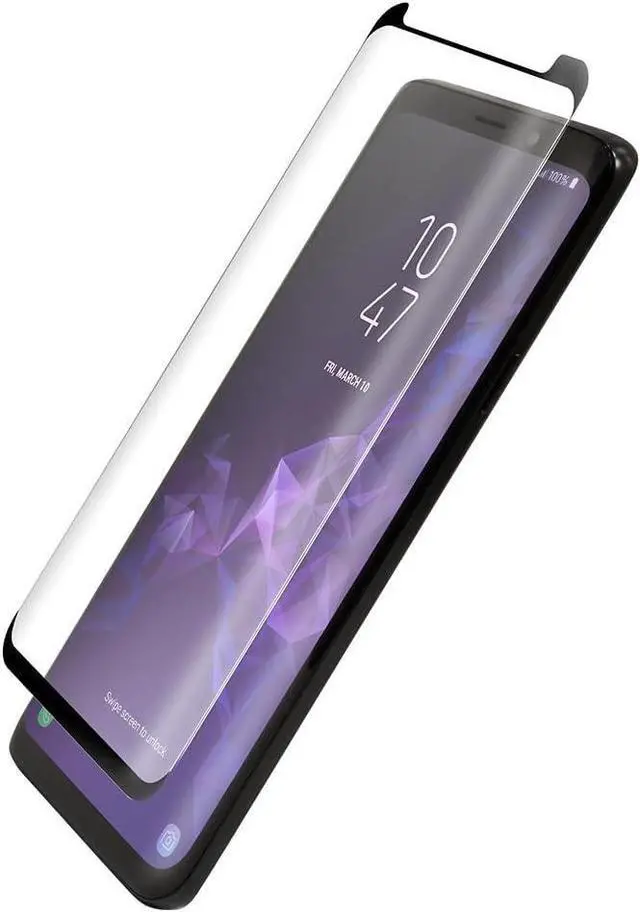 Alt view image 4 of 4 - BodyGuardz - Pure Arc Glass Screen Protector for Samsung Galaxy S9+, Ultra-thin Tempered Glass Screen Protection