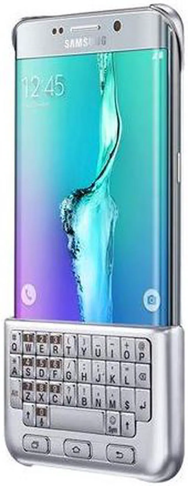 Alt view image 2 of 3 - Samsung Keyboard Cover EJ-CG928 - QWERTY - keyboard cover for mobile phone - silver - for Galaxy S6 edge+