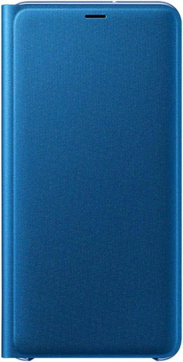 Main image of Samsung Original Folio Wallet Cover Case for Galaxy A7 2018 - Blue