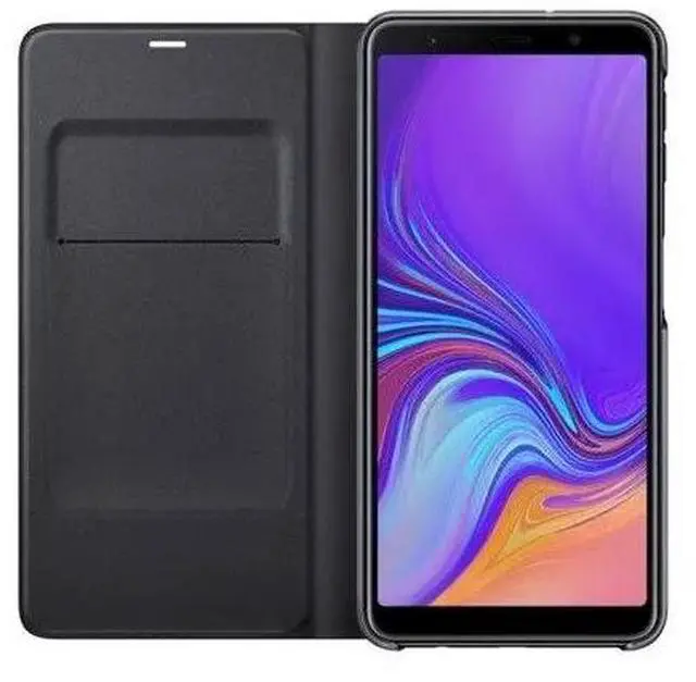 Alt view image 2 of 4 - Samsung Original Folio Wallet Cover Case for Galaxy A7 2018 - Black