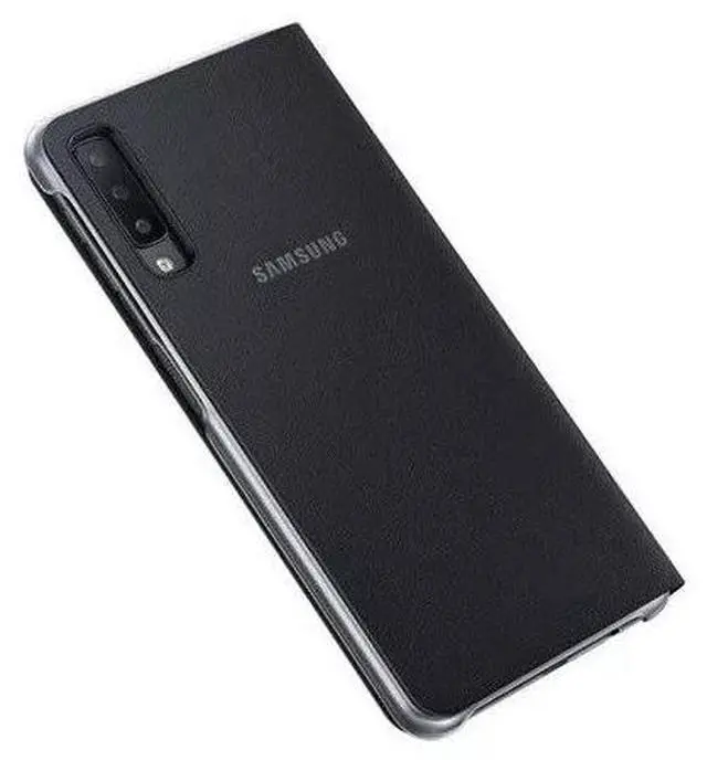 Alt view image 3 of 4 - Samsung Original Folio Wallet Cover Case for Galaxy A7 2018 - Black