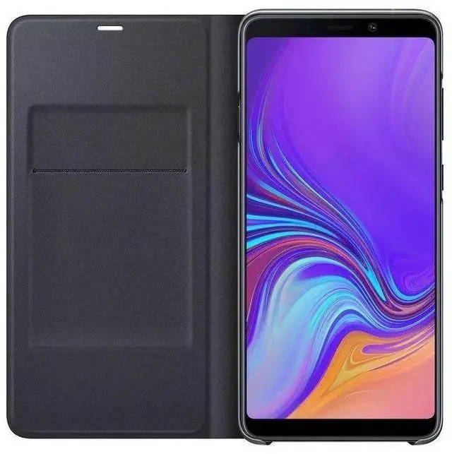 Alt view image 2 of 3 - SAMSUNG Original Galaxy A9 2018 Wallet Cover Case, Black
