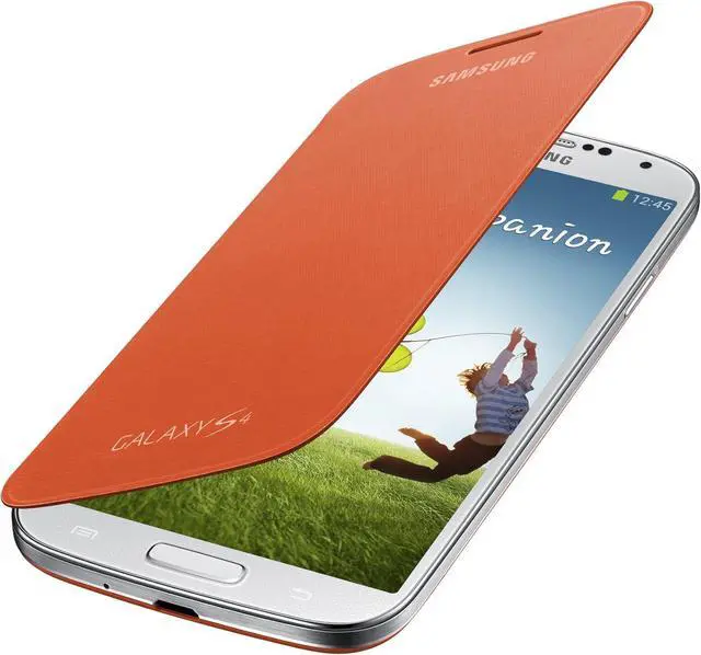 Main image of Samsung Galaxy S4 Flip Cover Folio Case (Orange)