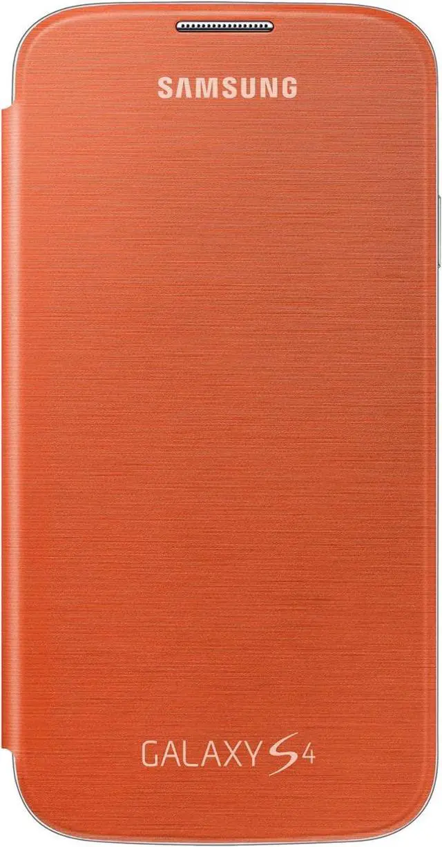 Alt view image 2 of 5 - Samsung Galaxy S4 Flip Cover Folio Case (Orange)