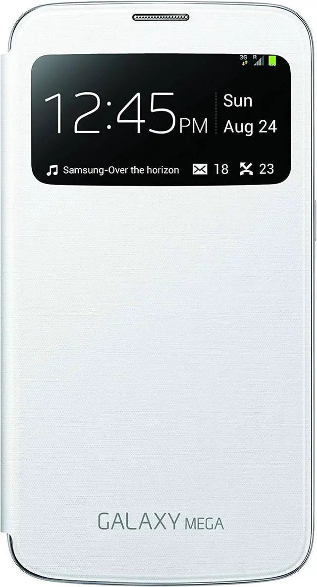 Main image of Official Samsung Galaxy Mega 6.3 S-View Premium Cover Case - White