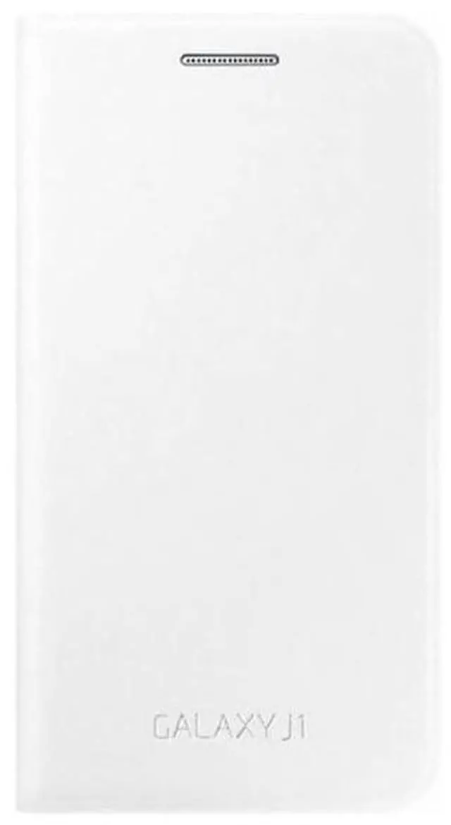 Main image of Samsung Galaxy J1 Folding Case Protective Case Flip Wallet Cover I Color: White