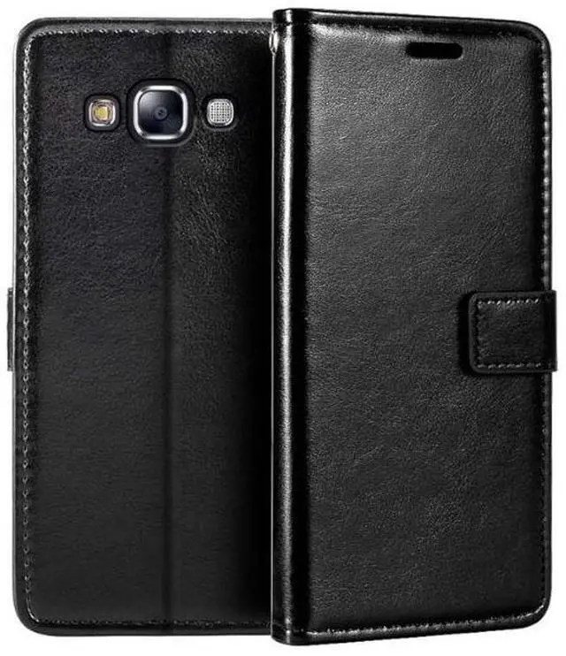Alt view image 2 of 2 - Samsung Galaxy E5 Flip Wallet I Color: Black