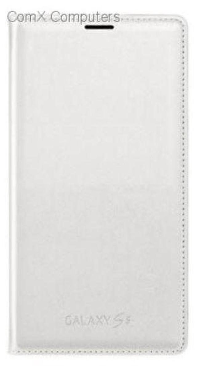 Alt view image 2 of 3 - SAMSUNG Galaxy S5 Flip Wallet Case Cover I Color: Metallic White
